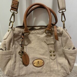 Fossil Canvas Handbag
